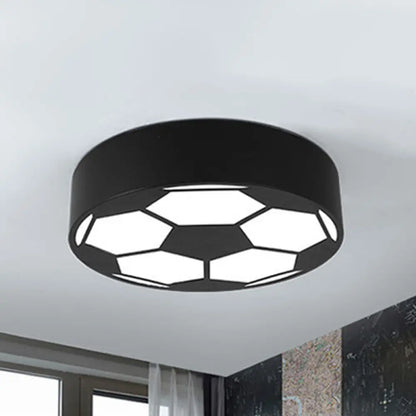 DecorBites™ DecorBites™ Kid's Bedroom Acrylic Flat Football Ceiling Mount Light - Sports Theme Ceiling Lamp