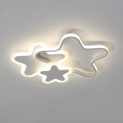 DecorBites™ DecorBites™ Kid's Cartoon Star LED Flush Mount Ceiling Light Fixture - Metal Children's Room Lighting