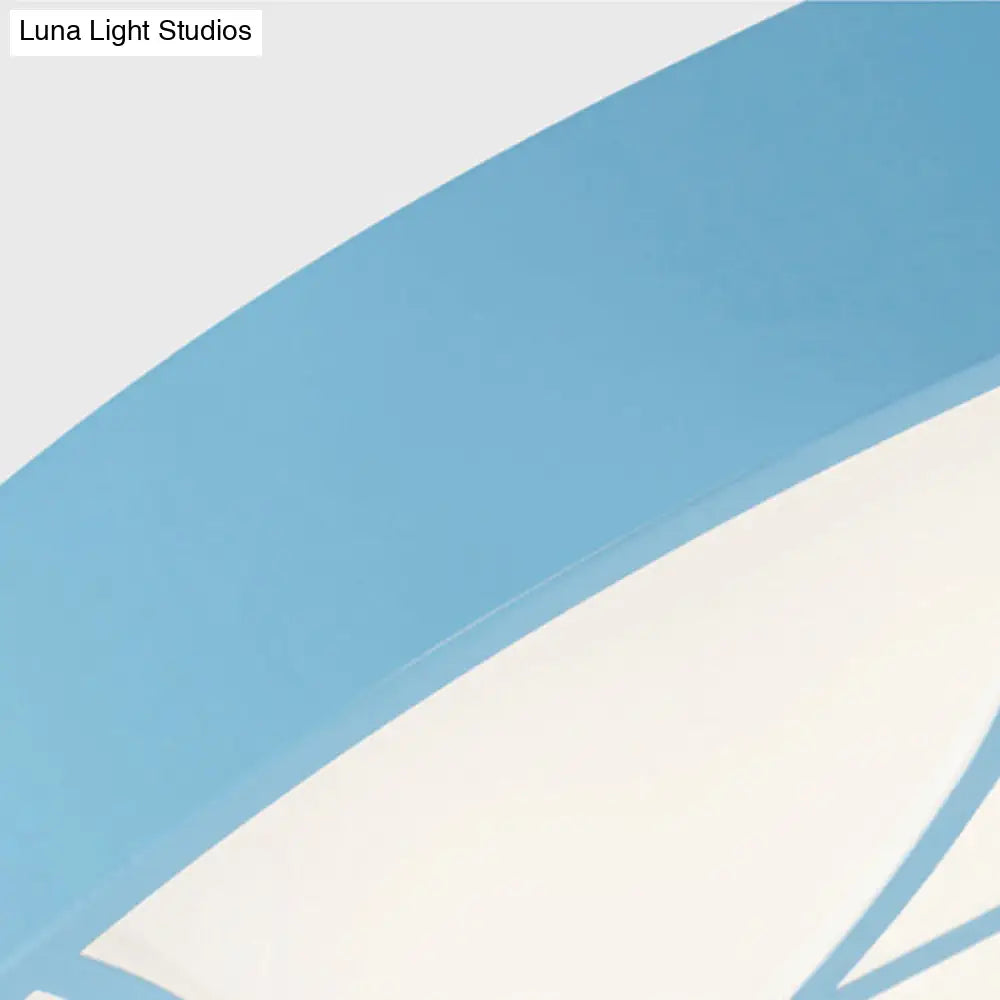 DecorBites™ DecorBites™ Kid's Leaf LED Ceiling Lamp - Cartoon Acrylic Metal Flush Mount Light