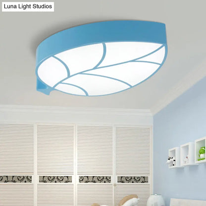 DecorBites™ DecorBites™ Kid's Leaf LED Ceiling Lamp - Cartoon Acrylic Metal Flush Mount Light