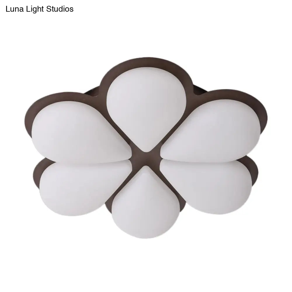 DecorBites™ DecorBites™ Kid's LED Flush Mount Ceiling Light in Grey/White/Coffee for Bedroom
