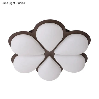 DecorBites™ DecorBites™ Kid's LED Flush Mount Ceiling Light in Grey/White/Coffee for Bedroom