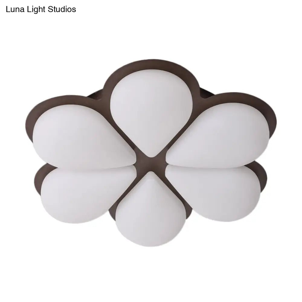 DecorBites™ DecorBites™ Kid's LED Flush Mount Ceiling Light in Grey/White/Coffee for Bedroom