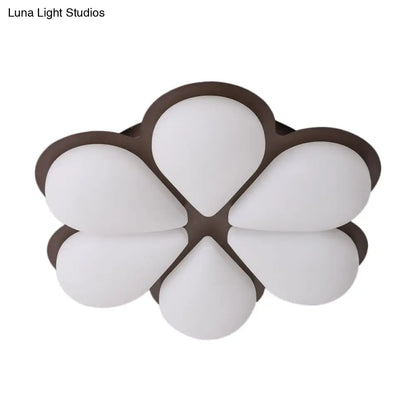 DecorBites™ DecorBites™ Kid's LED Flush Mount Ceiling Light in Grey/White/Coffee for Bedroom