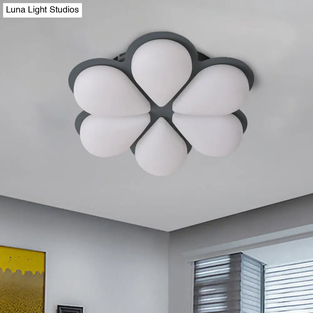 DecorBites™ DecorBites™ Kid's LED Flush Mount Ceiling Light in Grey/White/Coffee for Bedroom