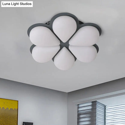 DecorBites™ DecorBites™ Kid's LED Flush Mount Ceiling Light in Grey/White/Coffee for Bedroom