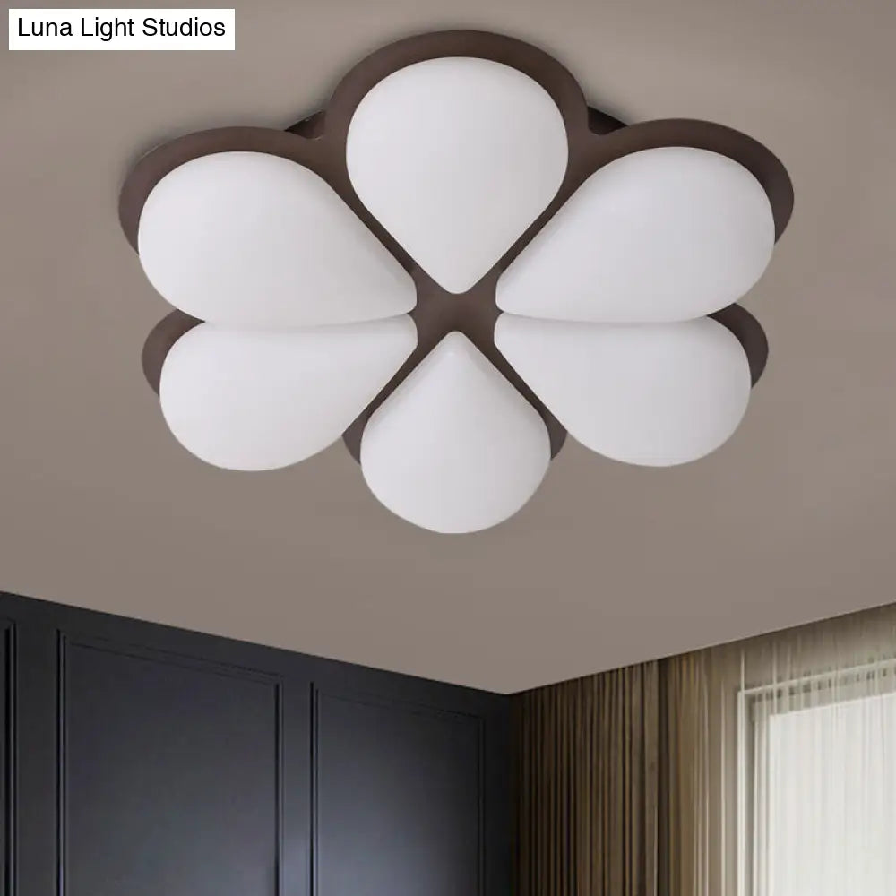 DecorBites™ DecorBites™ Kid's LED Flush Mount Ceiling Light in Grey/White/Coffee for Bedroom