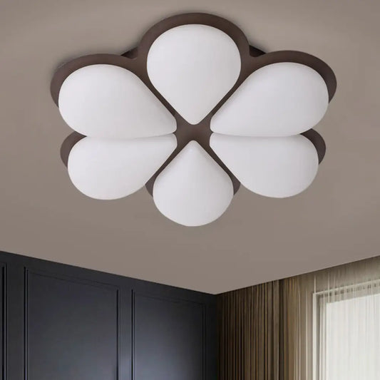 DecorBites™ DecorBites™ Kid's LED Flush Mount Ceiling Light in Grey/White/Coffee for Bedroom