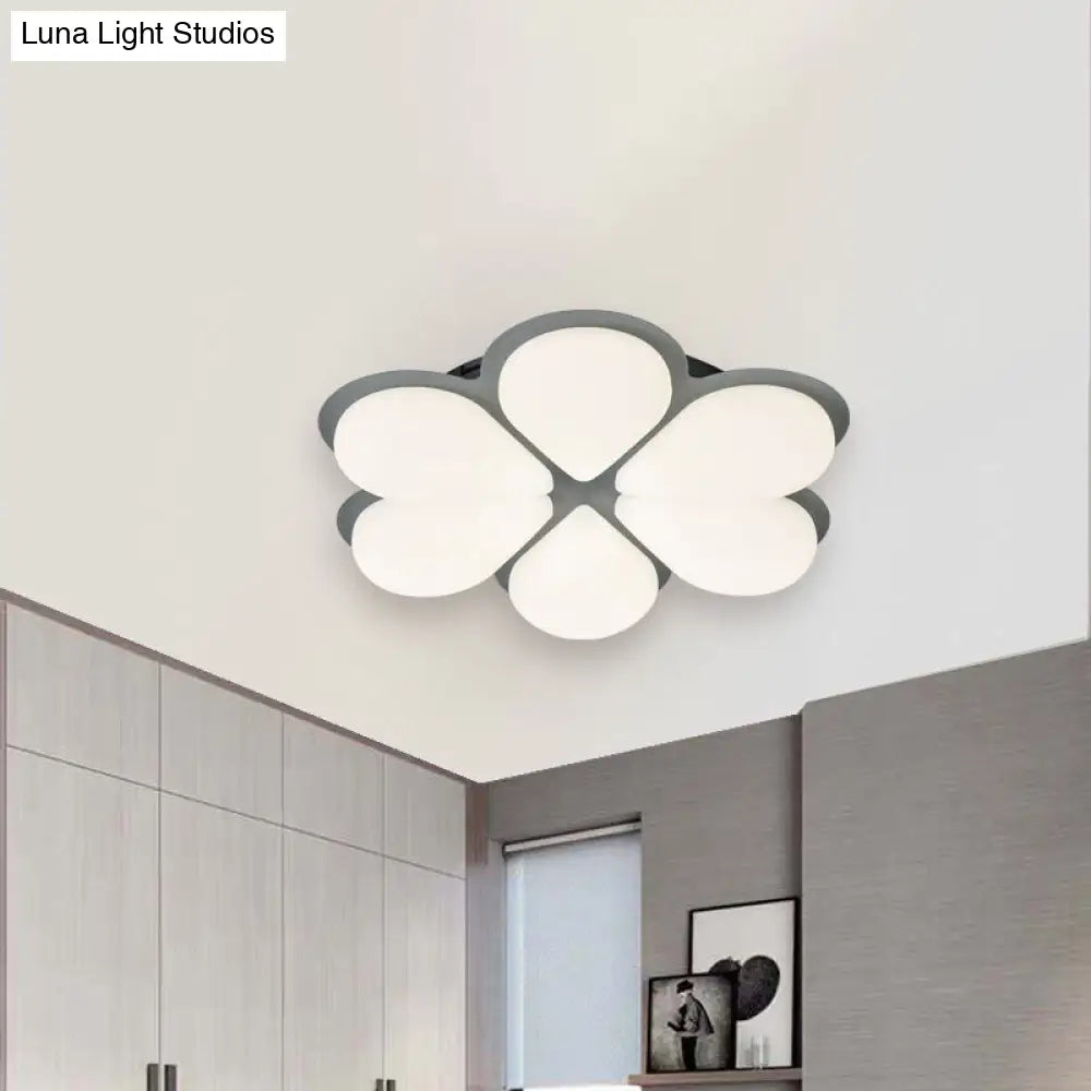 DecorBites™ DecorBites™ Kid's LED Flush Mount Ceiling Light in Grey/White/Coffee for Bedroom
