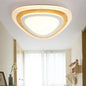 Kids Room LED Flush Mount with Creative Acrylic Light and Nautical Theme in Wood Finish - Flush Ceiling Light