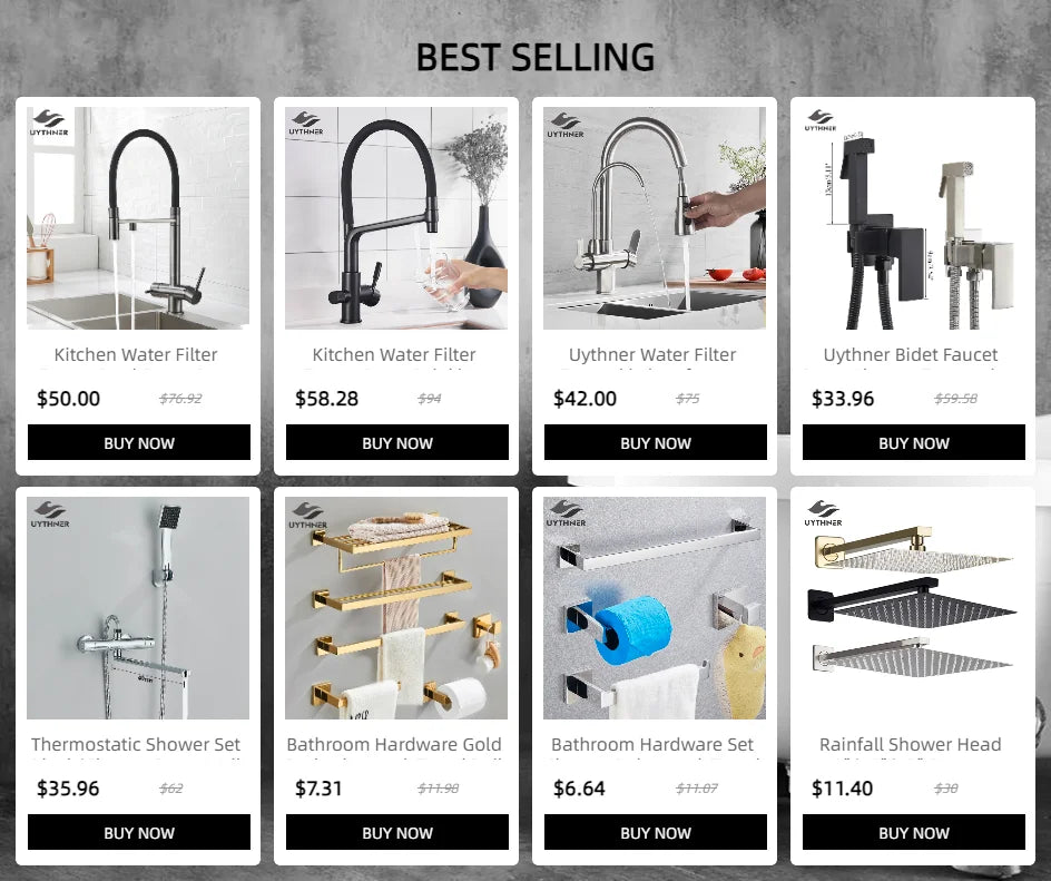 Black gooseneck single hole kitchen faucet with matte finish and dual spout for water purification and drinking water mixing