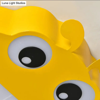 DecorBites™ DecorBites™ Ladybug Cartoon Ceiling Light: Acrylic & Metal Mount for Kindergarten