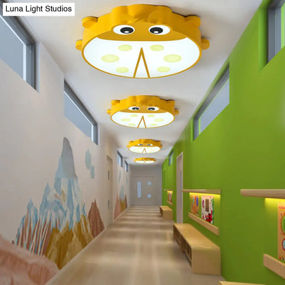 DecorBites™ DecorBites™ Ladybug Cartoon Ceiling Light: Acrylic & Metal Mount for Kindergarten