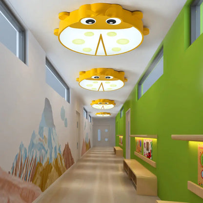 DecorBites™ DecorBites™ Ladybug Cartoon Ceiling Light: Acrylic & Metal Mount for Kindergarten