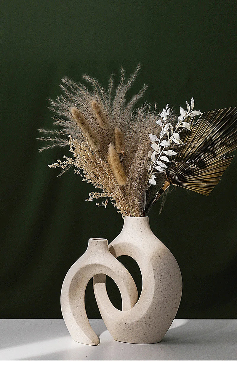 Large 21cm CAPIRON Ceramic Vase Home Decor - Vase