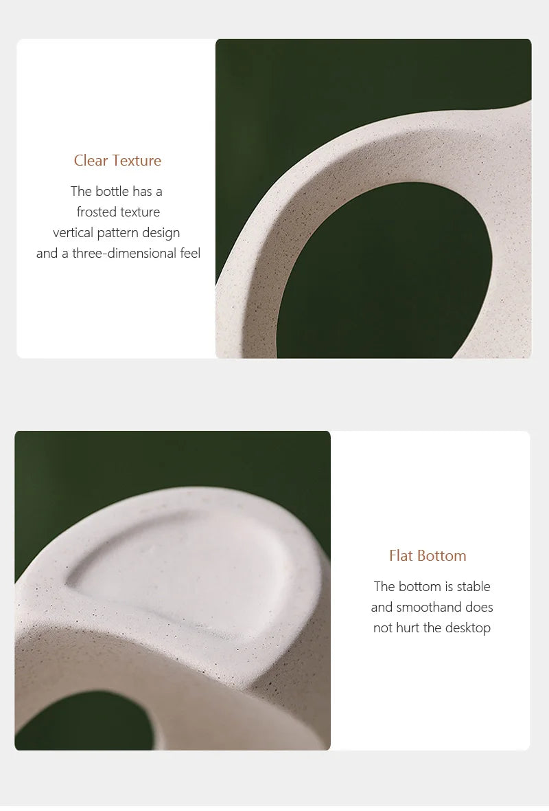 Large 21cm CAPIRON Ceramic Vase Home Decor - Vase