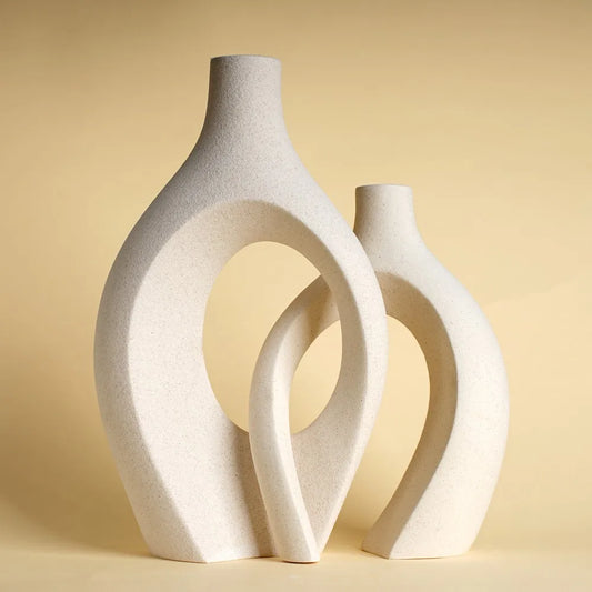Large 21cm CAPIRON Ceramic Vase Home Decor - Vase