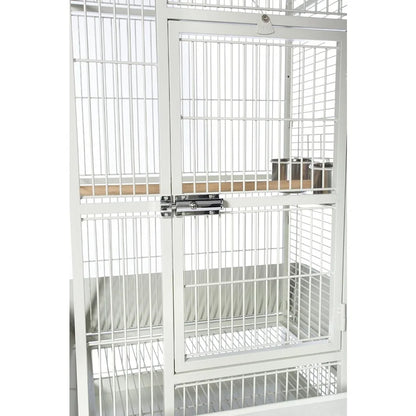 Large Chalk White Bird Cage - None / United States