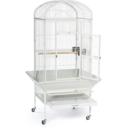 Large Chalk White Bird Cage - None / United States