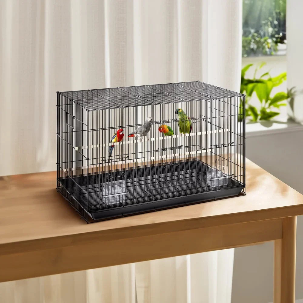 Large Metal Bird Cage for Cockatiels & Parakeets - United States