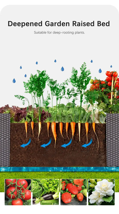 Large Plastic Flower Pot for Indoor & Outdoor Gardening