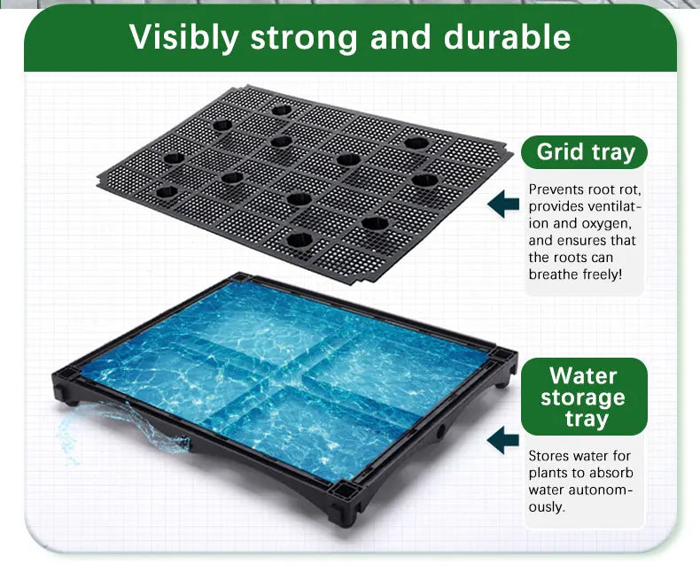 Large Plastic Flower Pot for Indoor & Outdoor Gardening