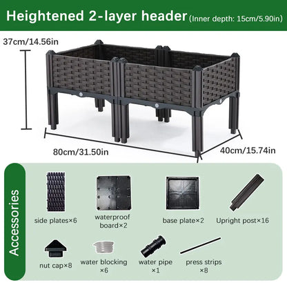 Large Plastic Flower Pot for Indoor & Outdoor Gardening - 80x40x37cm / CHINA