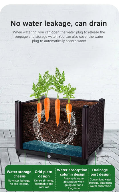 Large Plastic Flower Pot for Indoor & Outdoor Gardening