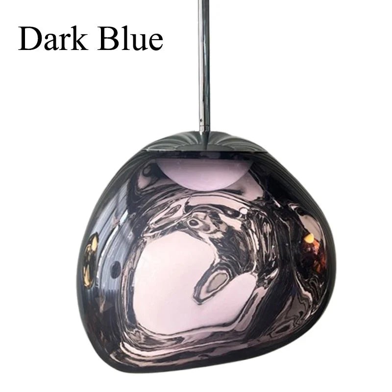Lava-Inspired Acrylic Pendant Light in Polished Chrome - Decorbites