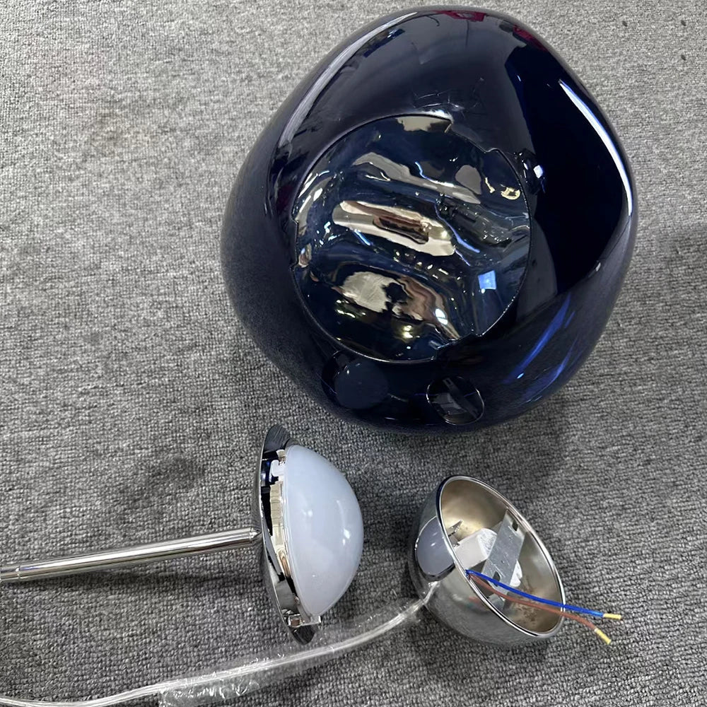 Lava-Inspired Acrylic Pendant Light in Polished Chrome - Decorbites