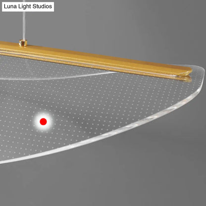 DecorBites™ Leaf Shaped Acrylic LED Suspension Light - Natural Elegance for Dining Room