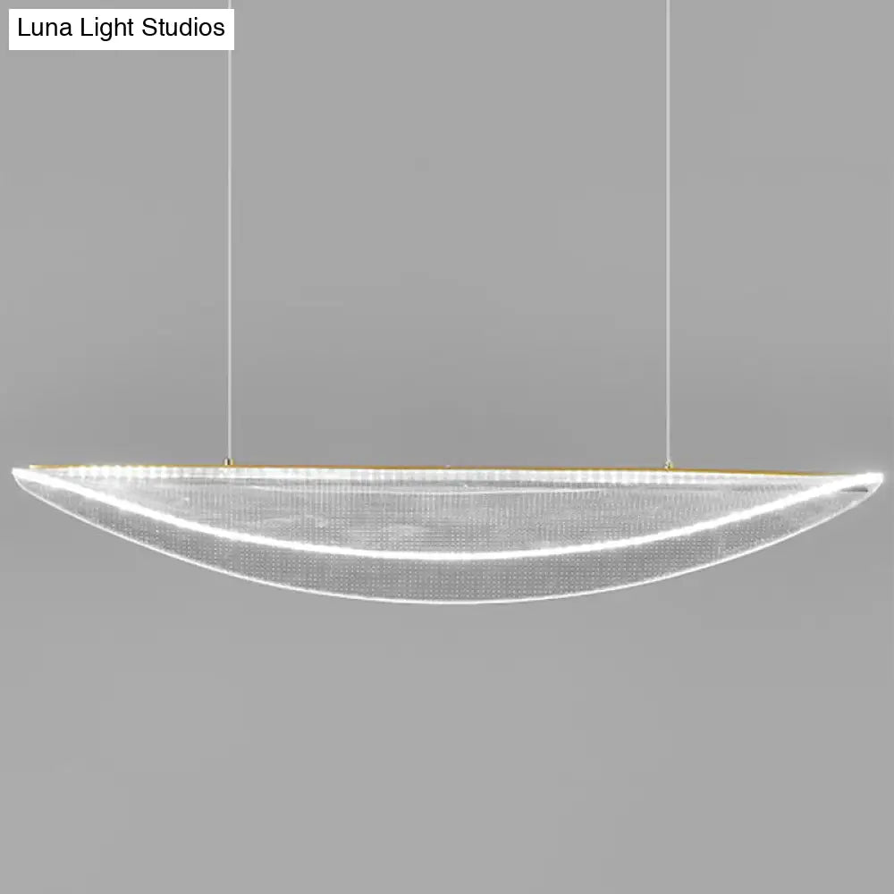 DecorBites™ Leaf Shaped Acrylic LED Suspension Light - Natural Elegance for Dining Room