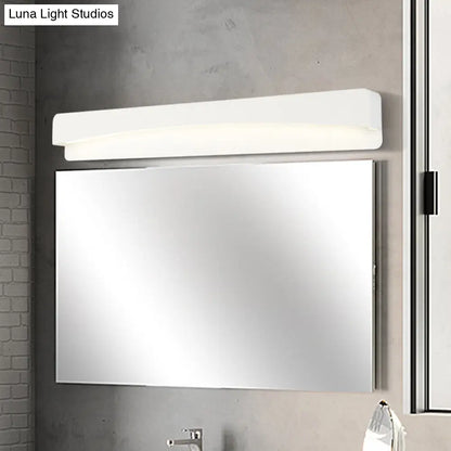 DecorBites™ LED Bath Vanity Light with Modern Metal Shade - White Surface Wall Sconce in Three Sizes (16.5"/20.5"/24.5")