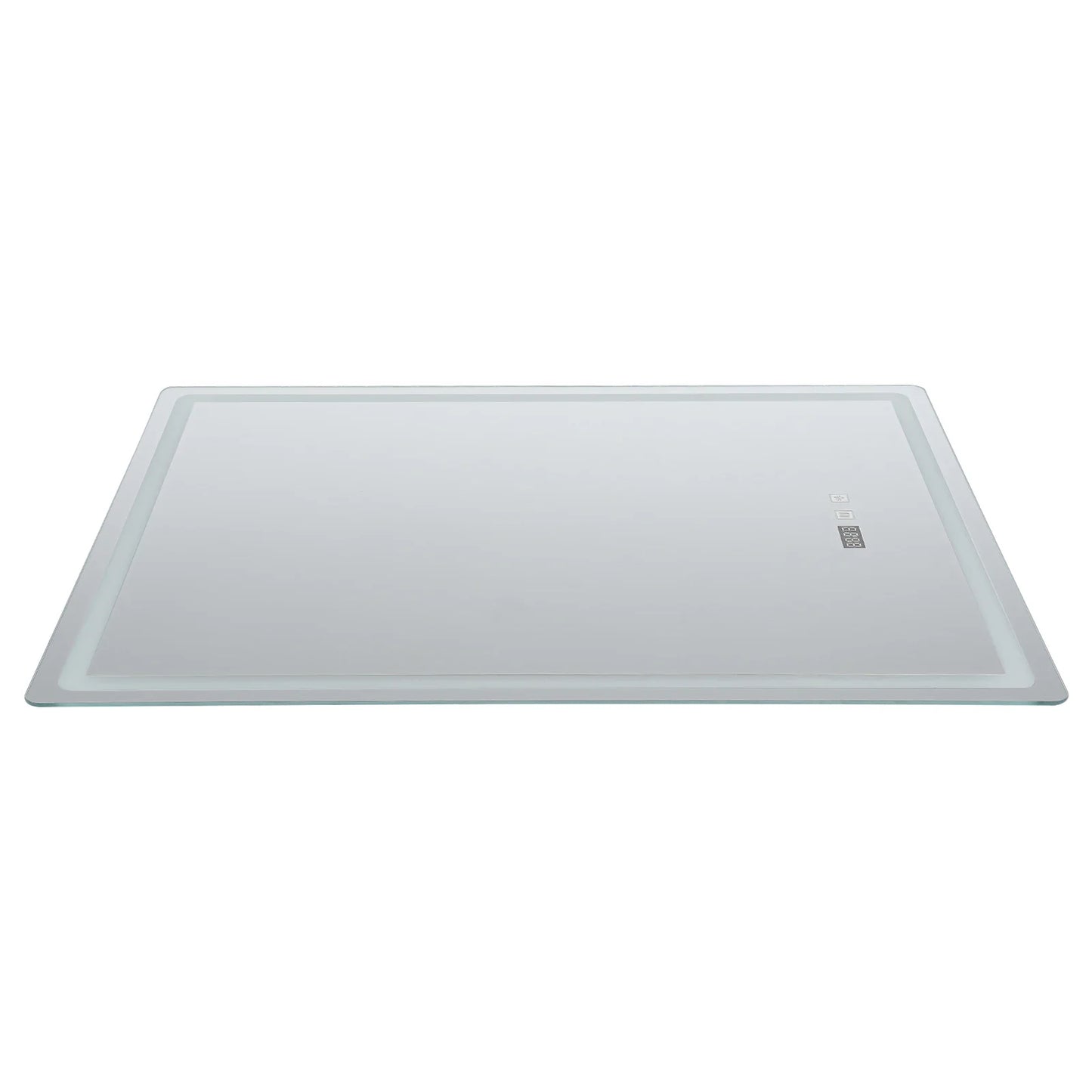 LED Bathroom Mirror: Adjustable Brightness Anti-Fog Time Display - United States