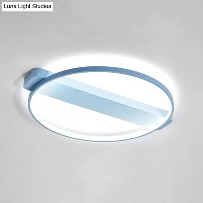 DecorBites™ DecorBites™ LED Bedroom Ceiling Light - Kid's Modern Semi Flush with Acrylic Ring