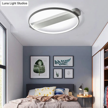 DecorBites™ DecorBites™ LED Bedroom Ceiling Light - Kid's Modern Semi Flush with Acrylic Ring