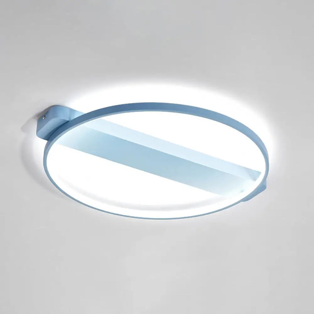 DecorBites™ DecorBites™ LED Bedroom Ceiling Light - Kid's Modern Semi Flush with Acrylic Ring