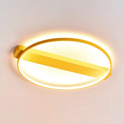DecorBites™ DecorBites™ LED Bedroom Ceiling Light - Kid's Modern Semi Flush with Acrylic Ring