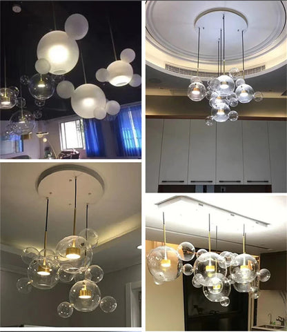 LED Bubble Ball Chandelier for Home Dining - Chandelier