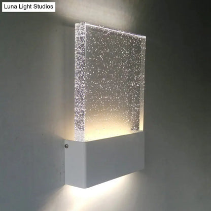 DecorBites™ DecorBites™ LED Bubble Crystal Sconce: Modern Black/White Wall Light for Living Room or Hotel