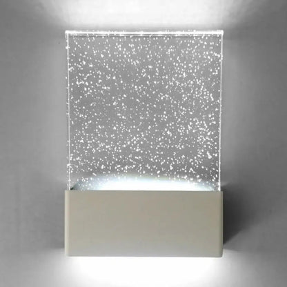 DecorBites™ DecorBites™ LED Bubble Crystal Sconce: Modern Black/White Wall Light for Living Room or Hotel