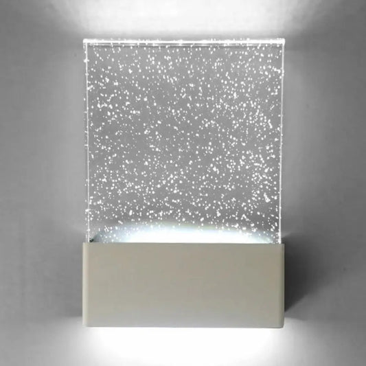 DecorBites™ DecorBites™ LED Bubble Crystal Sconce: Modern Black/White Wall Light for Living Room or Hotel