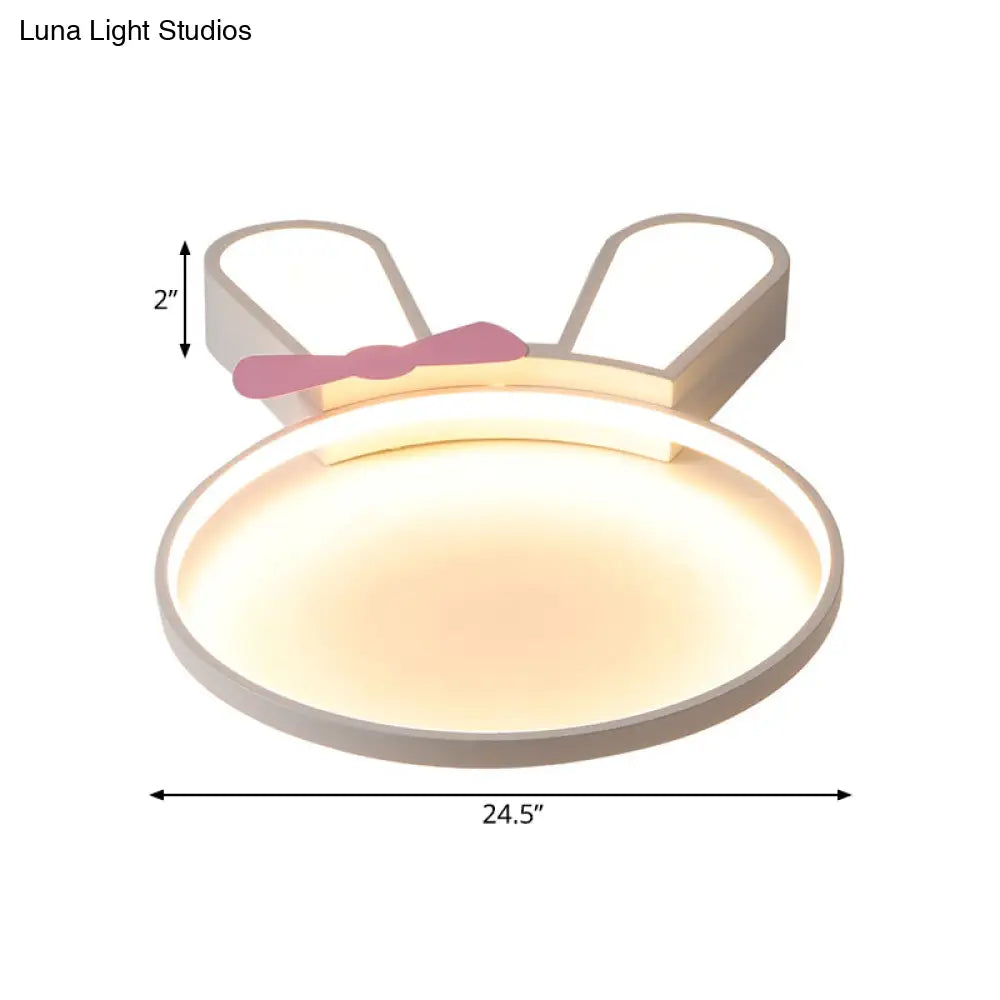 DecorBites™ DecorBites™ LED Bunny Outline Ceiling Light with Acrylic Shade - Warm/White