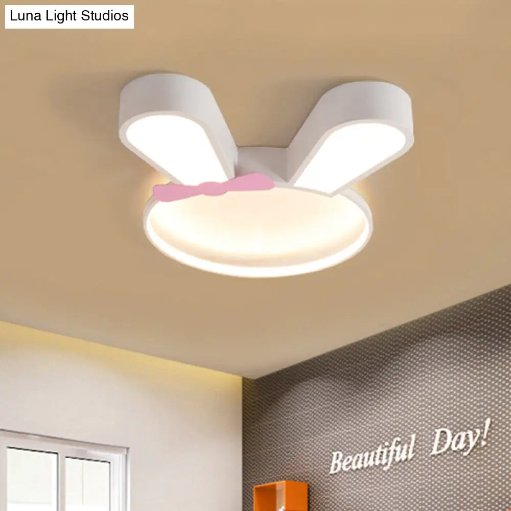 DecorBites™ DecorBites™ LED Bunny Outline Ceiling Light with Acrylic Shade - Warm/White
