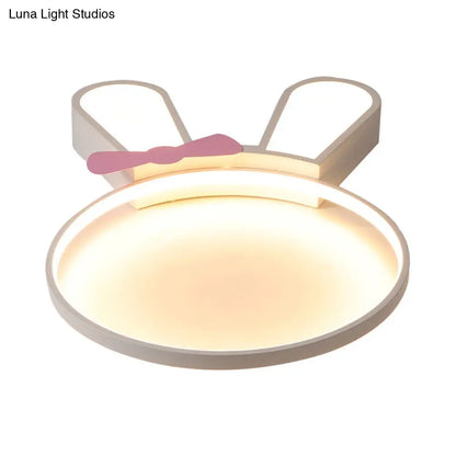 DecorBites™ DecorBites™ LED Bunny Outline Ceiling Light with Acrylic Shade - Warm/White