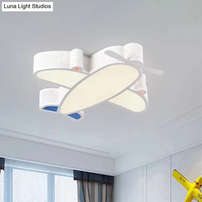 DecorBites™ DecorBites™ LED Cartoon Ceiling Lamp for Boys Bedroom - Acrylic and Metal Plane Flush Mount Light with Eye-Caring Design