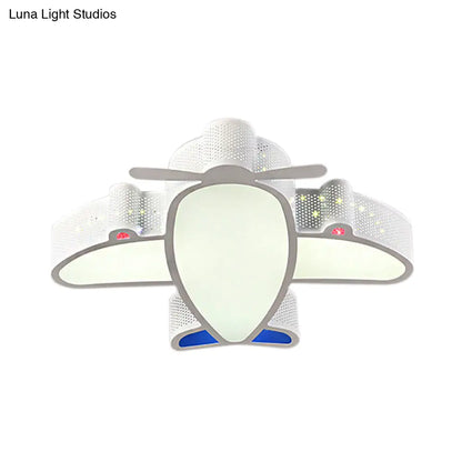 DecorBites™ DecorBites™ LED Cartoon Ceiling Lamp for Boys Bedroom - Acrylic and Metal Plane Flush Mount Light with Eye-Caring Design