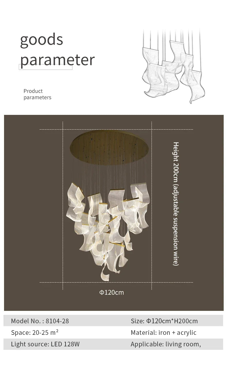 LED Ceiling Chandelier for Modern Home - Chandelier