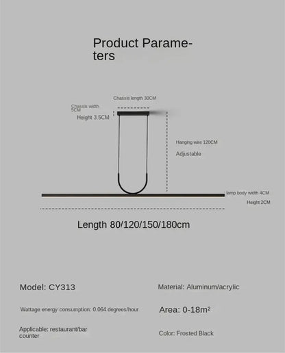 LED Chandelier for Dining Room - Nordic Minimalist - Chandelier