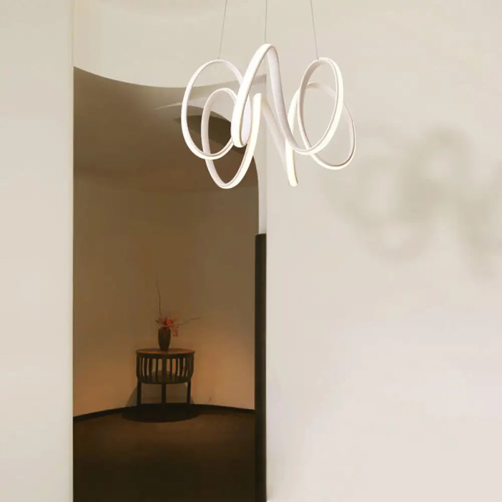 Lámpara de techo LED: Diseño minimalista moderno con pantalla acrílica blanca y luz blanca/cálida para sala de estar